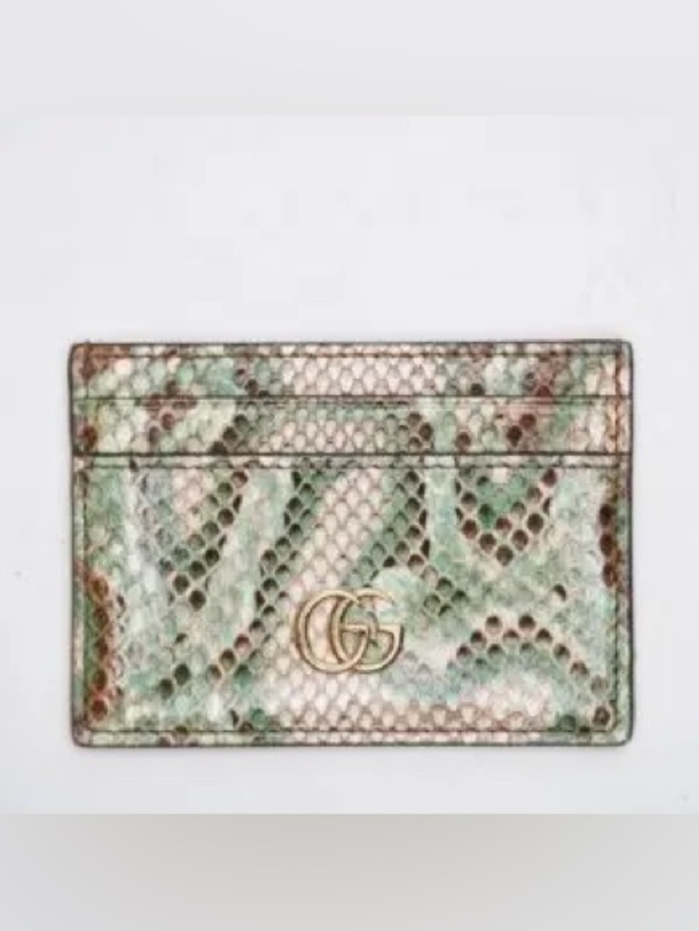 Gucci GG Marmont Python Card Case